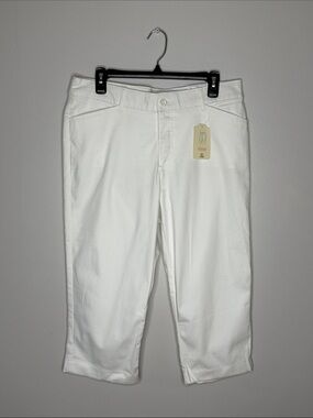 St. John's Bay White Capri Pants Size 12